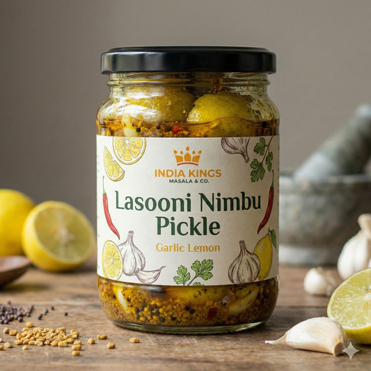 Lasooni Nimbu Pickle | Garlic Lemon Pickle | Lahsun Nimbu Achar